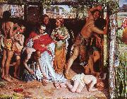 William Holman Hunt A Converted British Family Sheltering a Christian Missionary from the Persecution of the Druids Spain oil painting artist